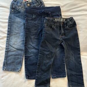 Kids Jeans Set - Blue and Dark Blue
